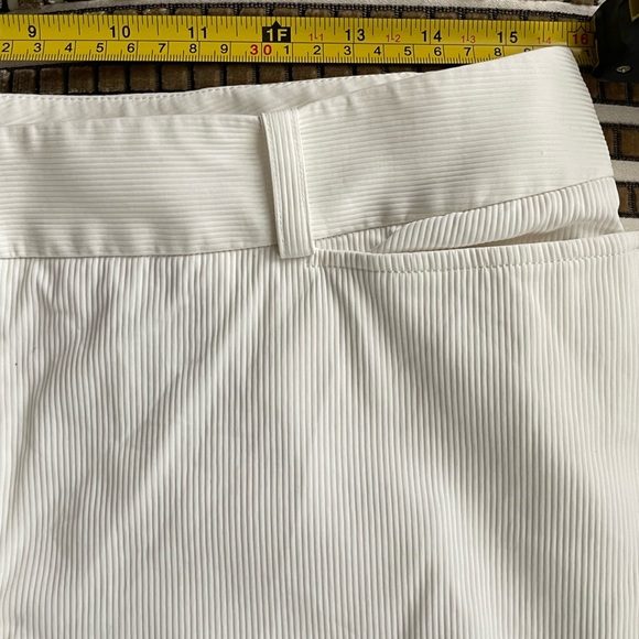 Calvin Klein Collection White Ribbed Pants - Picture 9 of 10
